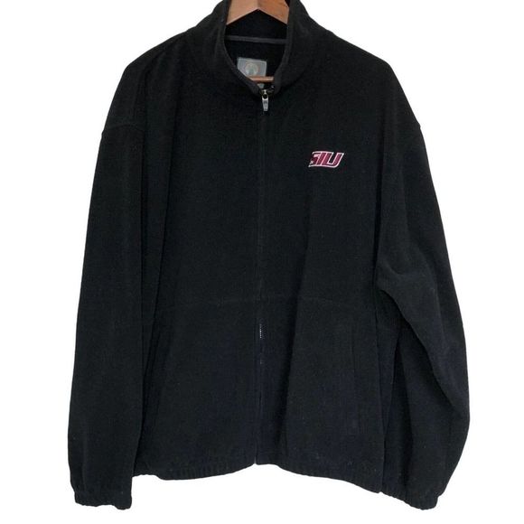 Weatherproof Other - SIUC Unisex Black Full Zip SIU Carbondale Fleece Jacket Extra Large
